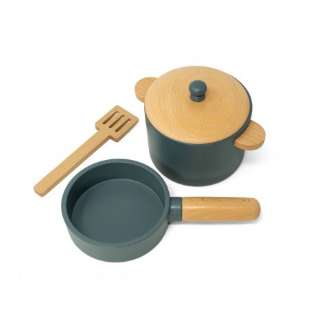 Σετ Κατσαρόλας Και Τηγάνι Ξύλινο Mama Memo