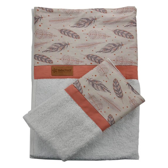 Σετ πετσέτες 2τμχ Bebe Stars Boho 3135