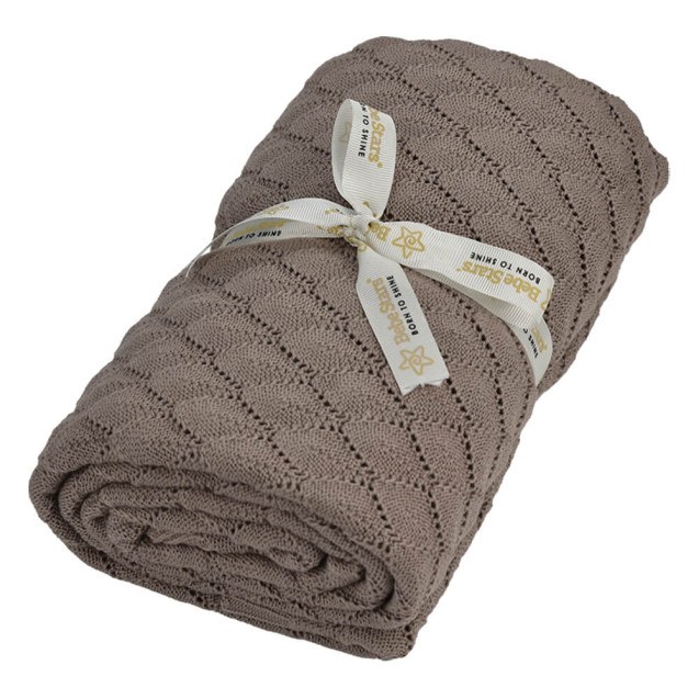 Βρεφική Κουβέρτα πλεκτή Bebe Stars Beige 308-182