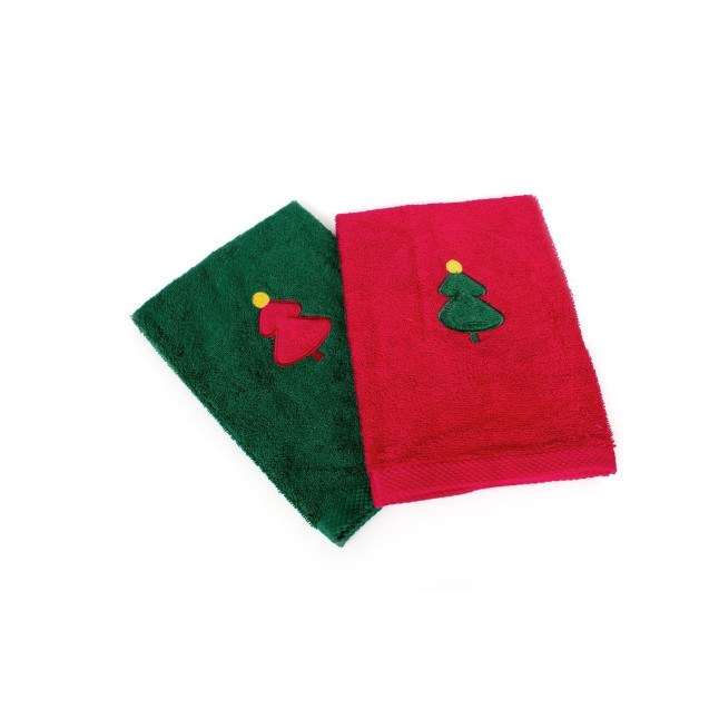 Χριστουγεννιάτικο Σετ Πετσέτες 2 τεμ Dimcol...