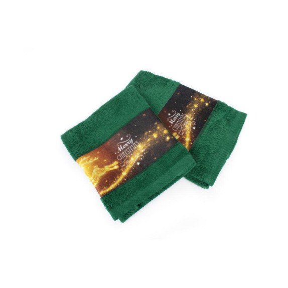 Χριστουγεννιάτικο Σετ Πετσέτες 2 τεμ Dimcol Merry...