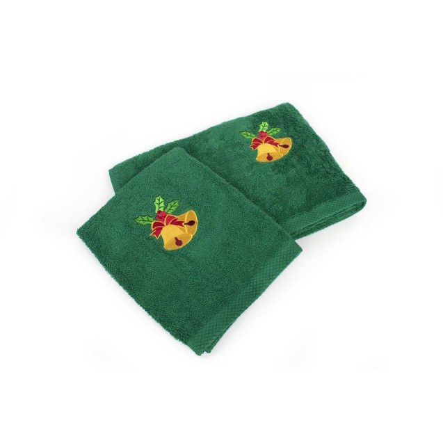 Χριστουγεννιάτικο Σετ Πετσέτες 2 τεμ Dimcol...