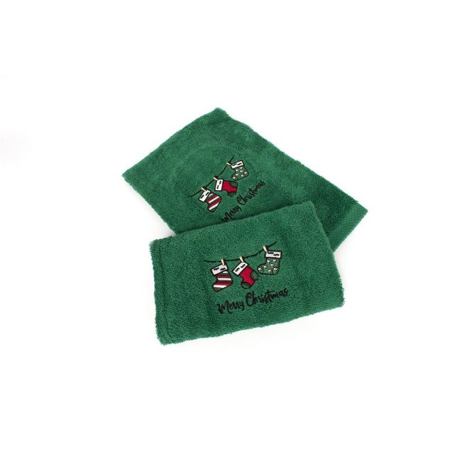 Χριστουγεννιάτικο Σετ Πετσέτες 2 τεμ Dimcol...