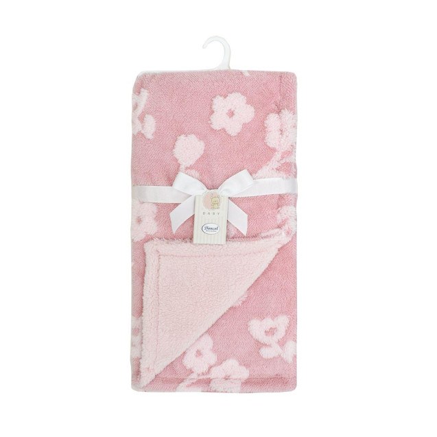 Κουβέρτα Αγκαλιάς Dimcol Flower 09 75x100 Coral