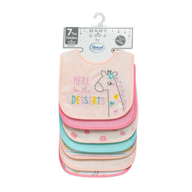 Σαλιάρα με Velcro Dimcol με Αδιάβροχη Επένδυση...