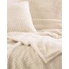 Σετ Κουβέρτα Γούνινη Υπέρδιπλη 2 Τεμαχίων Rythmos Bliss Μπεζ 220x240