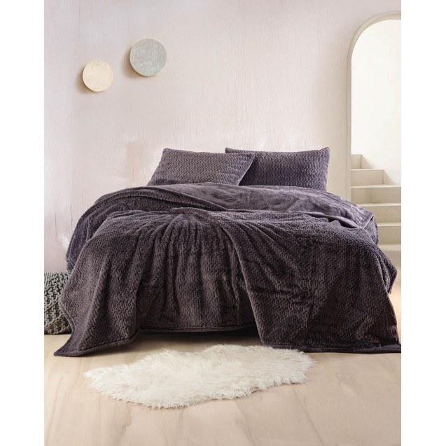 Σετ Κουβέρτα Γούνινη Υπέρδιπλη 2 Τεμαχίων...