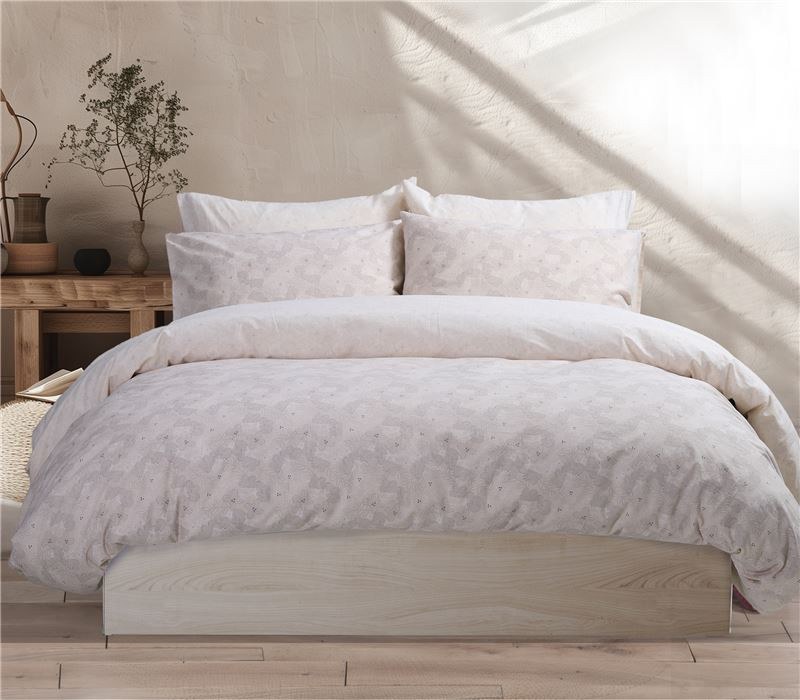 Σετ Παπλωματοθήκη Υπέρδιπλη 3 Τεμαχίων Nef-Nef Worian B