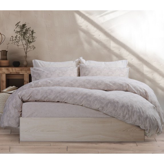 Σετ Σεντόνια Υπέρδιπλα 4 Τεμαχίων Nef-Nef Worian BEIGE...