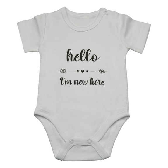 Βρεφικό φορμάκι με στάμπα Bebe Stars Baby Άσπρο 216-001