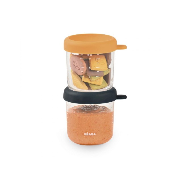 Γυάλινα Δοχεία Αποθήκευσης Φαγητού 2τεμ 250ml...