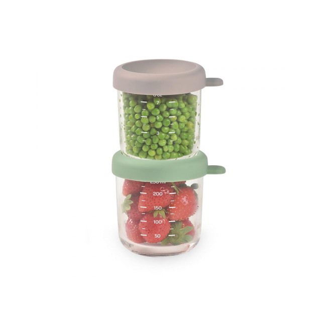 Γυάλινα Δοχεία Αποθήκευσης Φαγητού 2τεμ 250ml...