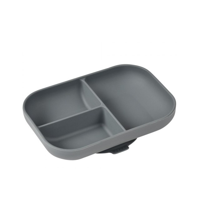 Πιάτο Σιλικόνης Με Χωρίσματα Mineral Grey BR78719