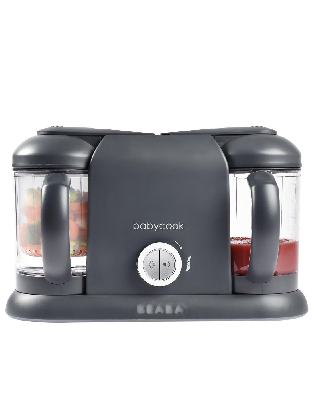 Ατμομάγειρας & Μπλέντερ Babycook Duo 4 In 1 Dark Grey 2x1.1lt BR78694