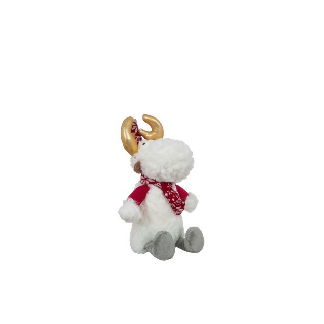 Λούτρινο Manon Des Pres White Santa Deer 25cm...