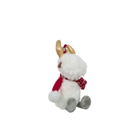 Λούτρινο Manon Des Pres White Santa Deer 30cm BR78766