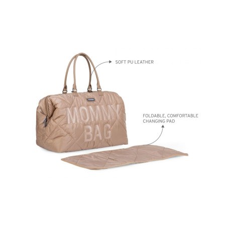 Τσάντα Αλλαγής ChildHome Mommy Bag Puffered Beige BR75832