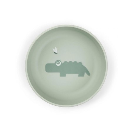 Παιδικό Μπωλ Με Αντιολισθιτική Βάση Happy Clouds Green BR77711