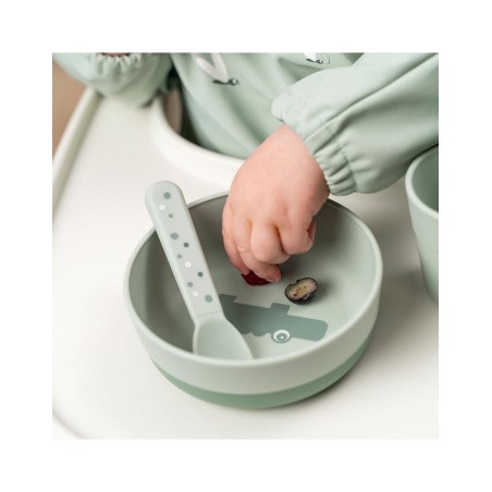 Παιδικό Μπωλ Με Αντιολισθιτική Βάση Happy Clouds Green BR77711