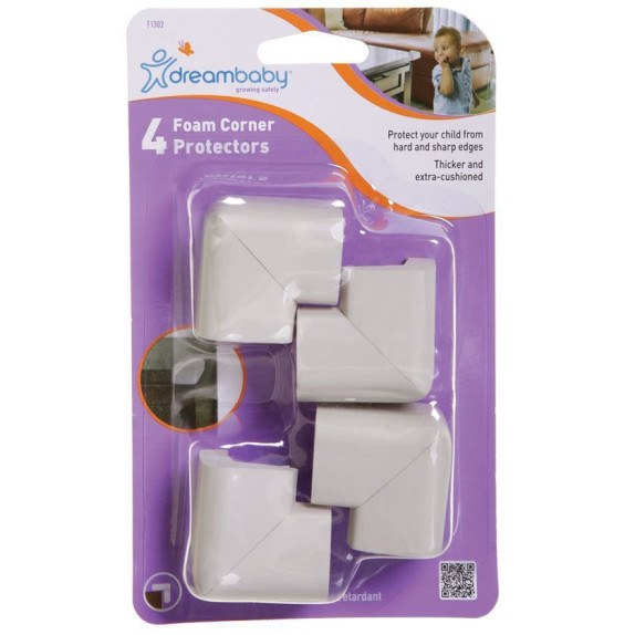 Προστατευτικά Γωνιών Foam 4τμχ GREY DreamBaby BR75798