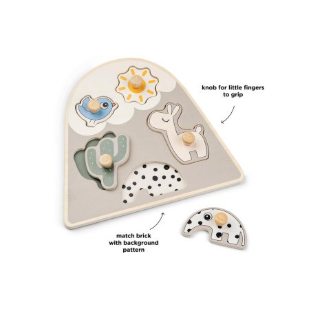 Ξύλινο Παζλ Done By Deer Lalee Sand BR77688