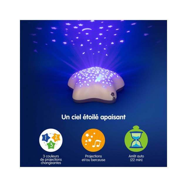 Προβολέας Με Μουσική Pabobo Star Blue BR76570