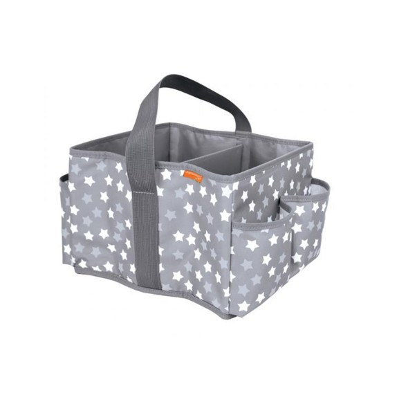 Τσαντάκι/Καλαθάκι Καλλυντικών Μωρού Stars Grey BR77340