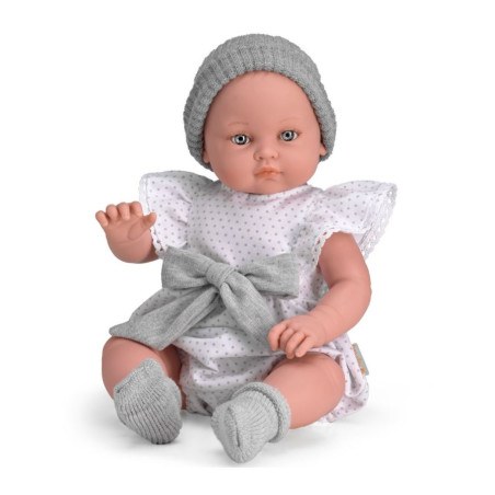 Κούκλα Magic Baby Alicia Με Λευκό Φόρεμα Και Σκούφο 45εκ. MB46611