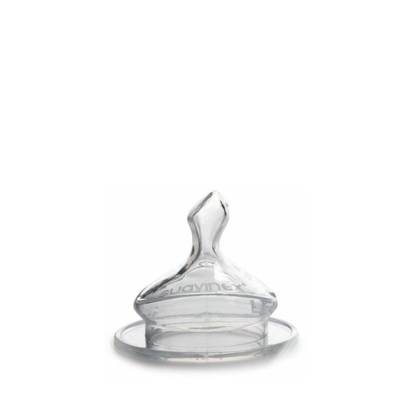 Θηλή Σιλικόνης Ανατομική  Αργή Ροή 0-6μ 2τμχ Suavinex