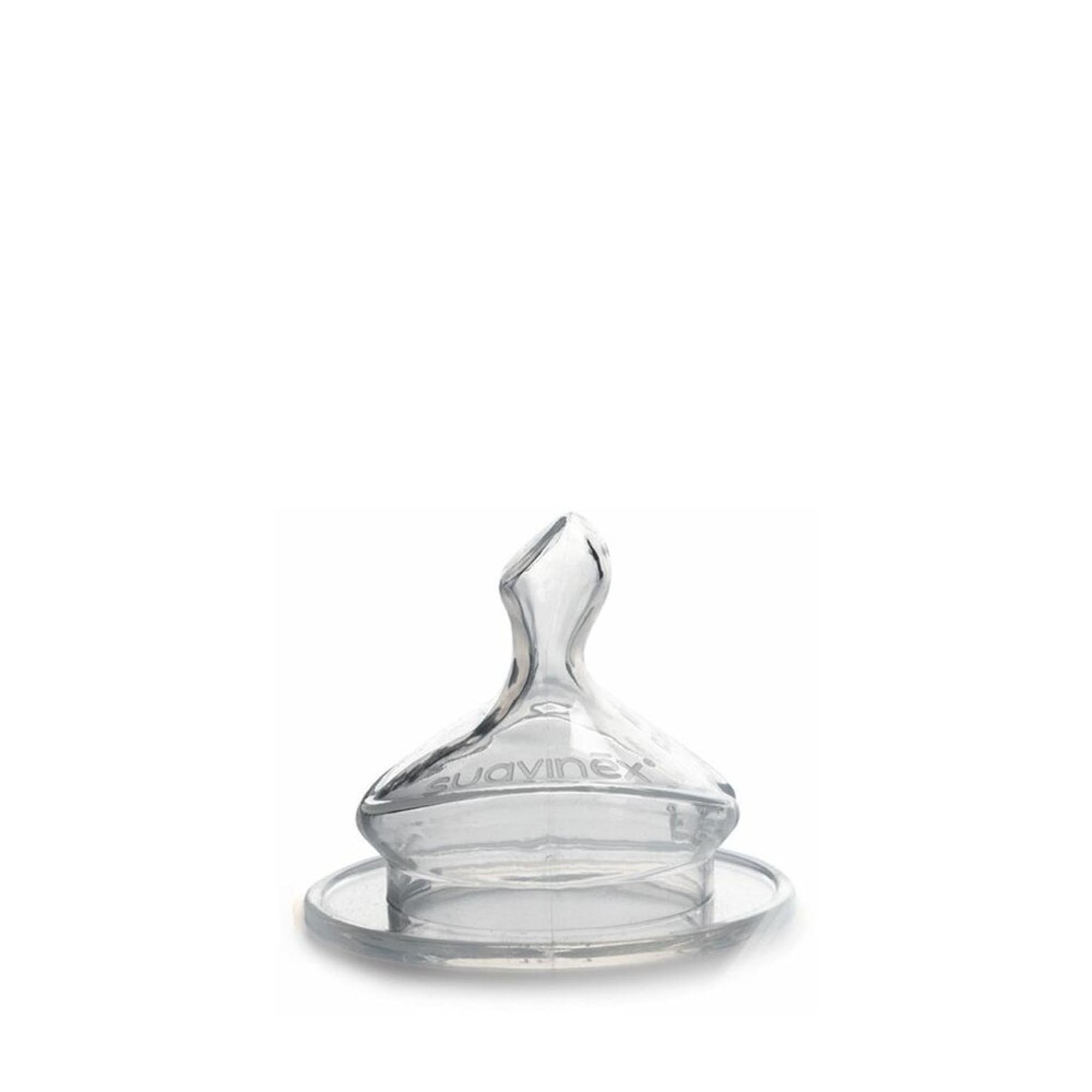 Θηλή Σιλικόνης Ανατομική Μεσαία Ροή 0-6μ 2τμχ Suavinex