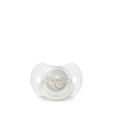 Πιπίλα Φυσιολογική SX PRO Σιλικόνη Night&ampDay 6-18μ Elephant 2τεμ Suavinex