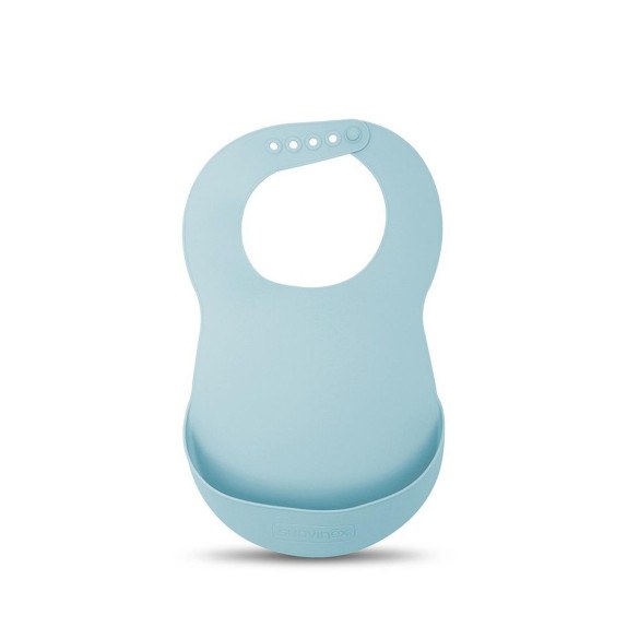 Σαλιάρα Σιλικόνης Blue 1τεμ Suavinex