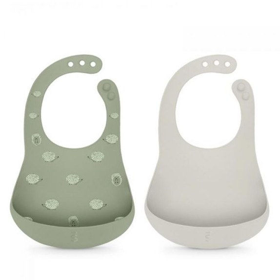 Σαλιάρα σιλικόνης Gr Gy 2τεμ Suavinex