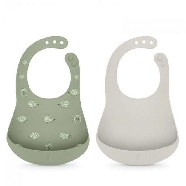 Σαλιάρα σιλικόνης Gr Gy 2τεμ Suavinex