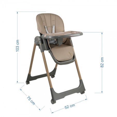 Καρέκλα Φαγητού Bebe Stars Milk Beige 866-182