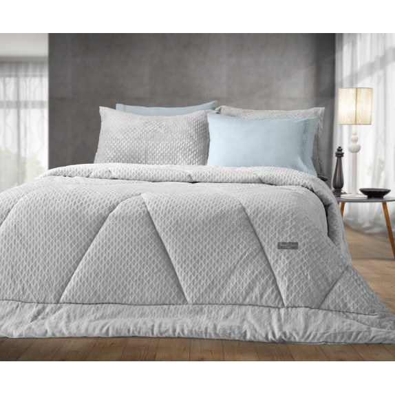 Κουβερτοπάπλωμα Υπέρδιπλο Saint Clair Baroque Silver 220x240