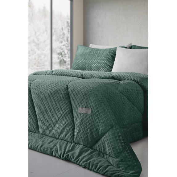 Κουβερτοπάπλωμα Ημίδιπλο Saint Clair Baroque Emerald 180x240