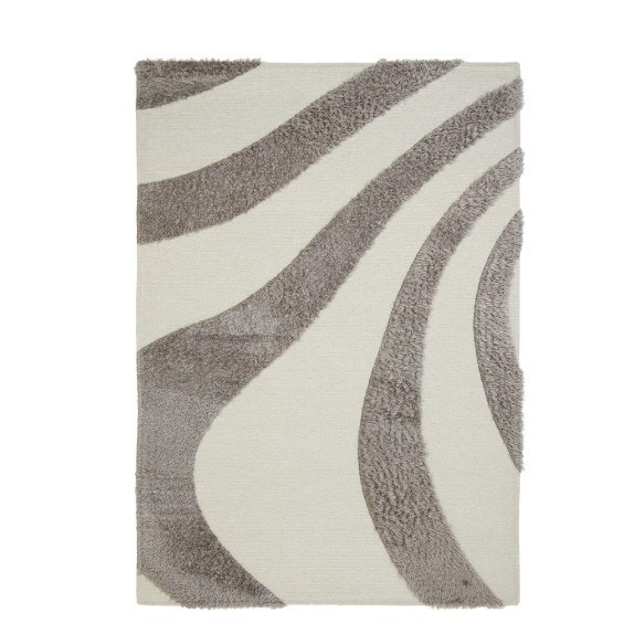 Χαλί Toscana Shaggy BRANCO WHITE SILVER Royal Carpet -...