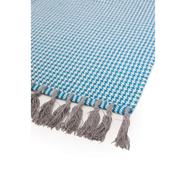 Χαλί Urban Cotton Kilim Houndstooth Caribbean...