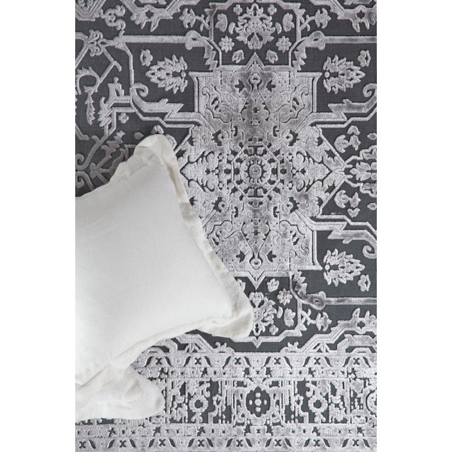 Χαλί Lotus Summer 2927 BLACK GREY Royal Carpet...