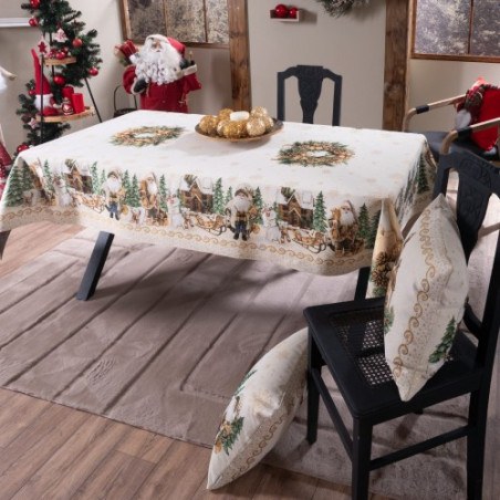 Χριστουγεννιάτικη Τραπεζομάντηλο Teoran Doren - 140x180cm