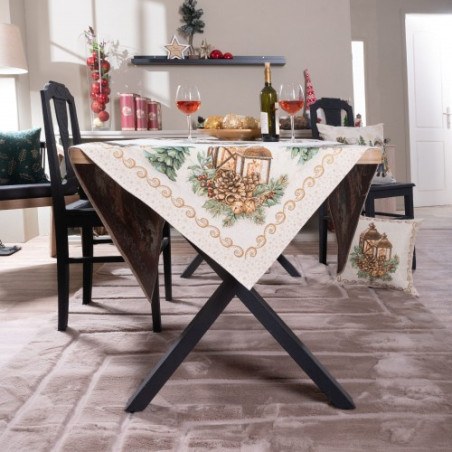 Χριστουγεννιάτικη Τραπεζομάντηλο Teoran Doren - 140x180cm