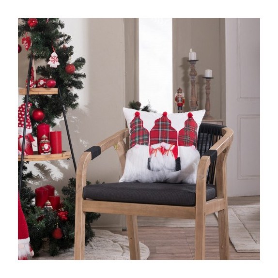 Χριστουγεννιάτικη Μαξιλαροθήκη Teoran Sven 09 - 45x45cm...