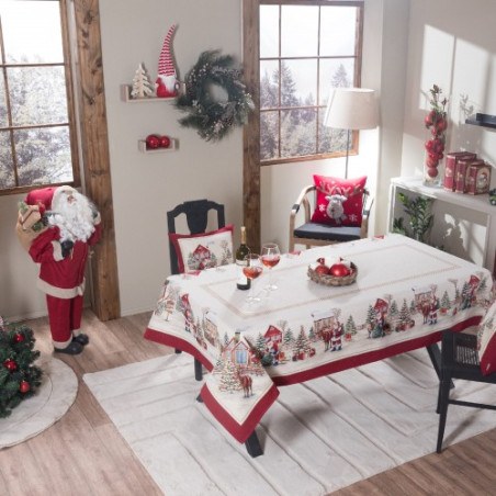 Χριστουγεννιάτικη Τραπεζομάντηλο Teoran Wells - 140x180cm