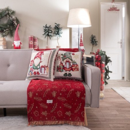 Χριστουγεννιάτικη Μαξιλαροθήκη Teoran Steyr - 45x45cm με γέμιση