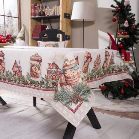 Χριστουγεννιάτικη Τραπεζομάντηλο Teoran Leoben - 140x220cm