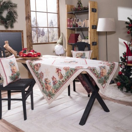 Χριστουγεννιάτικη Τραπεζομάντηλο Teoran Leoben - 140x220cm