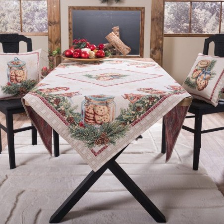 Χριστουγεννιάτικη Τραπεζομάντηλο Teoran Leoben - 140x220cm