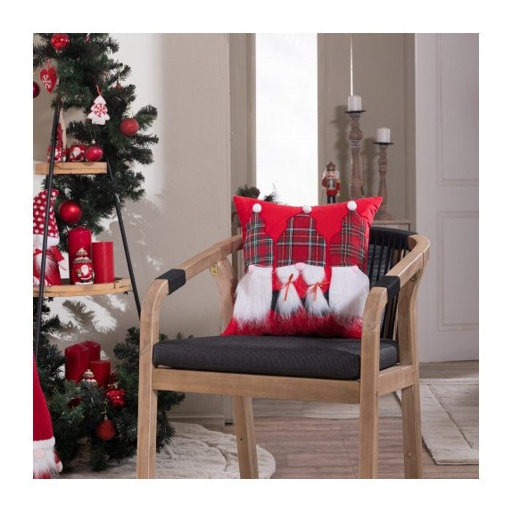 Χριστουγεννιάτικη Μαξιλαροθήκη Teoran Sven 08 - 45x45cm