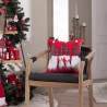 Χριστουγεννιάτικη Μαξιλαροθήκη Teoran Sven 08 - 45x45cm με γέμιση